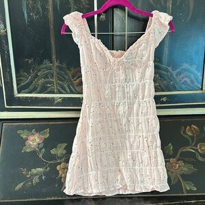 NWT PLT Pink Ruffled Mini Dress